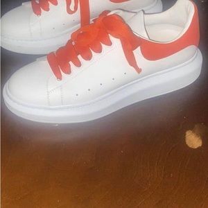 White orange Alexander McQueen lightly worn